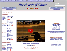 Tablet Screenshot of granbychurchofchrist.org